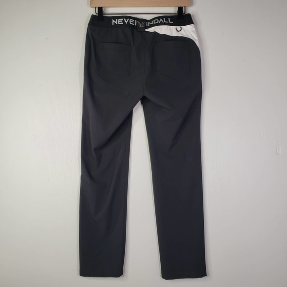 Nevermindall Corte Cut Slim Line Golf‎ Pant Women's S Black White - Picture 7 of 12